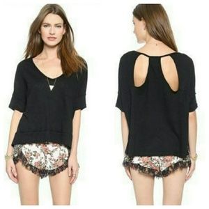 Free People Crescent Moon Halter Strap Boho Top